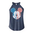 thumbnail image 1 of Disney - Americana - Mickey Face Stars And Stripes - Juniors High Neck Tank Top, 1 of 5