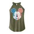 thumbnail image 1 of Disney - Americana - Mickey Face Stars And Stripes - Juniors High Neck Tank Top, 1 of 5