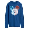 thumbnail image 1 of Disney - Americana - Mickey Face Stars And Stripes - Men's Long Sleeve T-Shirt, 1 of 4