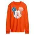 thumbnail image 1 of Disney - Americana - Mickey Face Stars And Stripes - Men's Long Sleeve T-Shirt, 1 of 1