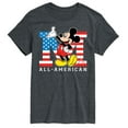 thumbnail image 1 of Disney - Americana - Mickey Flag All American - Adult Short Sleeve Graphic T-Shirt, 1 of 4