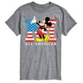 thumbnail image 1 of Disney - Americana - Mickey Flag All American - Adult Short Sleeve Graphic T-Shirt, 1 of 4