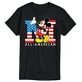 thumbnail image 1 of Disney - Americana - Mickey Flag All American - Adult Short Sleeve Graphic T-Shirt, 1 of 4