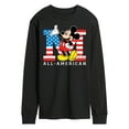 thumbnail image 1 of Disney - Americana - Mickey Flag All American - Men's Long Sleeve T-Shirt, 1 of 4