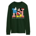 thumbnail image 1 of Disney - Americana - Mickey Flag All American - Men's Long Sleeve T-Shirt, 1 of 1