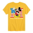 thumbnail image 1 of Disney - Americana - Mickey Flag All American - Toddler And Youth Short Sleeve Graphic T-Shirt, 1 of 4