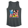 thumbnail image 1 of Disney - Americana - Mickey Flag All American - Women's Racerback Tank Top, 1 of 4