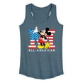 thumbnail image 1 of Disney - Americana - Mickey Flag All American - Women's Racerback Tank Top, 1 of 4