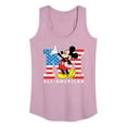 thumbnail image 1 of Disney - Americana - Mickey Flag All American - Women's Racerback Tank Top, 1 of 4