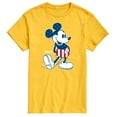 thumbnail image 1 of Disney - Americana - Mickey Flag Pattern - Adult Short Sleeve Graphic T-Shirt, 1 of 5