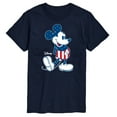 thumbnail image 1 of Disney - Americana - Mickey Flag Pattern - Adult Short Sleeve Graphic T-Shirt, 1 of 5