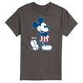 thumbnail image 1 of Disney - Americana - Mickey Flag Pattern - Adult Short Sleeve Graphic T-Shirt, 1 of 5