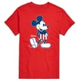 thumbnail image 1 of Disney - Americana - Mickey Flag Pattern - Adult Short Sleeve Graphic T-Shirt, 1 of 5