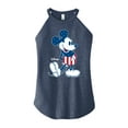 thumbnail image 1 of Disney - Americana - Mickey Flag Pattern - Juniors High Neck Tank Top, 1 of 5