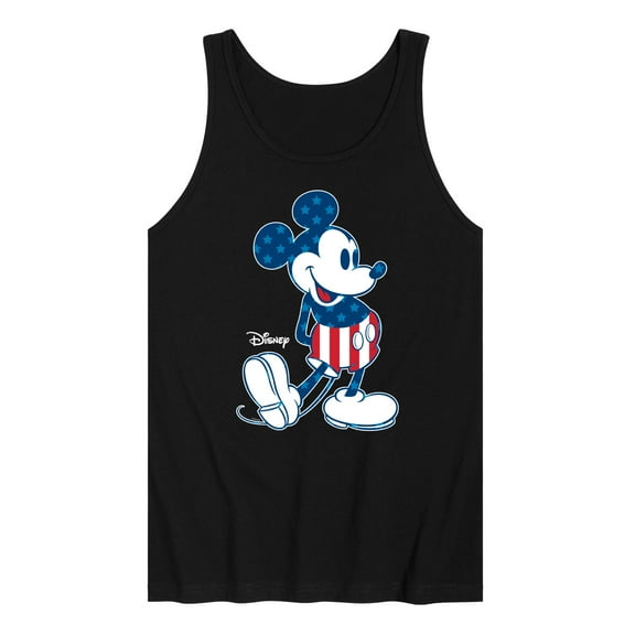 Disney - Americana - Mickey Flag Pattern - Men's Jersey Tank Top