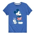 thumbnail image 1 of Disney - Americana - Mickey Flag Pattern - Toddler And Youth Short Sleeve Graphic T-Shirt, 1 of 5