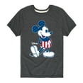 thumbnail image 1 of Disney - Americana - Mickey Flag Pattern - Toddler And Youth Short Sleeve Graphic T-Shirt, 1 of 5
