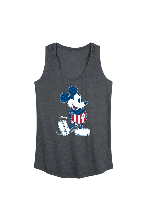 - Americana - Mickey Flag Pattern - Women's Racerback Tank Top