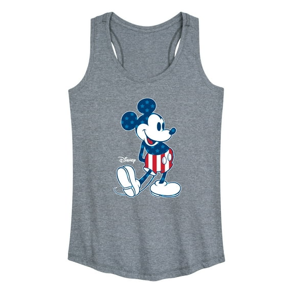 Disney - Americana - Mickey Flag Pattern - Women's Racerback Tank Top