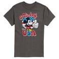 thumbnail image 1 of Disney - Americana - Mickey Mouse USA Flag - Adult Short Sleeve Graphic T-Shirt, 1 of 5