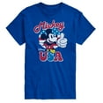 thumbnail image 1 of Disney - Americana - Mickey Mouse USA Flag - Adult Short Sleeve Graphic T-Shirt, 1 of 4