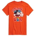 thumbnail image 1 of Disney - Americana - Mickey Mouse USA Flag - Adult Short Sleeve Graphic T-Shirt, 1 of 4