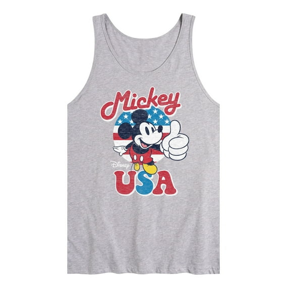 Disney - Americana - Mickey Mouse USA Flag - Men's Jersey Tank Top