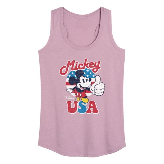 Disney - Americana - Mickey Mouse USA Flag - Women's Racerback Tank Top