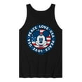 thumbnail image 1 of Disney - Americana - Mickey Peace Love Usa - Men's Jersey Tank Top, 1 of 5
