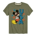 thumbnail image 1 of Disney - Americana - Mickey Sunglasses USA - Toddler And Youth Short Sleeve Graphic T-Shirt, 1 of 4