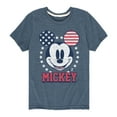 thumbnail image 1 of Disney - Americana - Mickey USA Ears - Toddler And Youth Short Sleeve Graphic T-Shirt, 1 of 4
