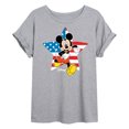 thumbnail image 1 of Disney - Americana - Mickey USA Flag Star - Women's Oversized T-Shirt, 1 of 5