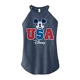 thumbnail image 1 of Disney - Americana - Mickey USA - Juniors High Neck Tank Top, 1 of 5