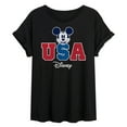 thumbnail image 1 of Disney - Americana - Mickey USA - Women's Oversized T-Shirt, 1 of 5