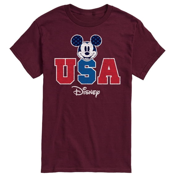 Disney - Americana - Mickey Usa - Adult Short Sleeve Graphic T-Shirt