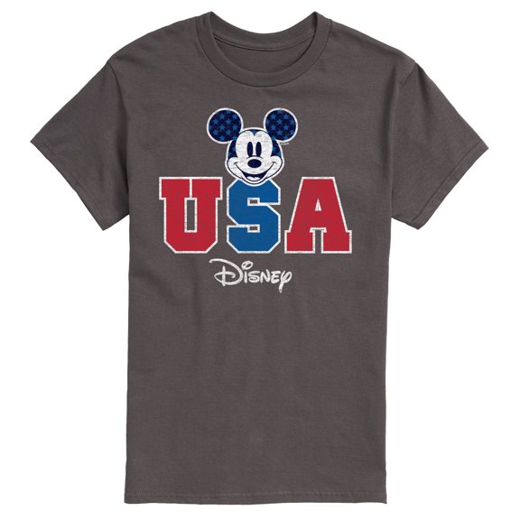 Disney - Americana - Mickey Usa - Adult Short Sleeve Graphic T-Shirt