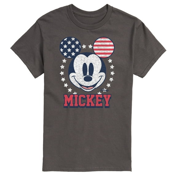 Disney - Americana - Mickey Usa Ears - Adult Short Sleeve Graphic T-Shirt