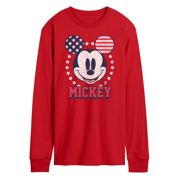 Disney - Americana - Mickey Usa Ears - Men's Long Sleeve T-Shirt