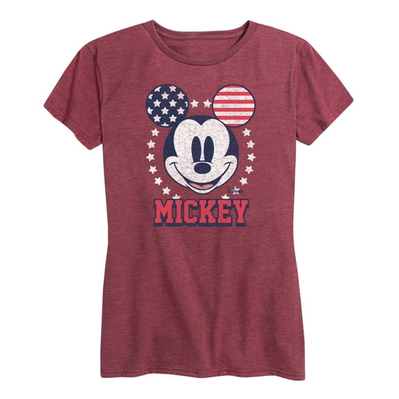 Disney - Americana - Mickey Usa Ears - Women's Short Sleeve Graphic T-Shirt