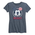 thumbnail image 1 of Disney - Americana - Mickey Usa Ears - Women's Short Sleeve Graphic T-Shirt, 1 of 5
