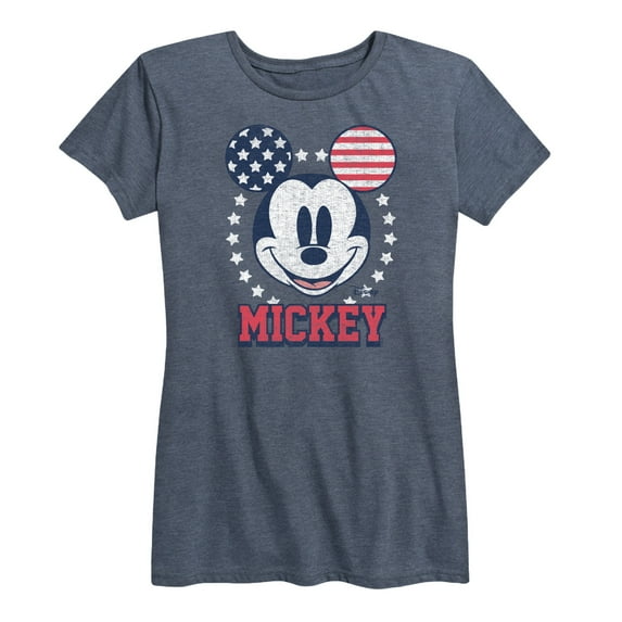 Disney - Americana - Mickey Usa Ears - Women's Short Sleeve Graphic T-Shirt
