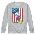 thumbnail image 1 of Disney - Americana - Mickey Vertical American Flag - Men's Crew Neck Fleece Pullover, 1 of 5