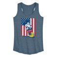 thumbnail image 1 of Disney - Americana - Mickey Vertical American Flag - Women's Racerback Tank Top, 1 of 5