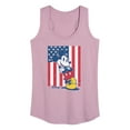 thumbnail image 1 of Disney - Americana - Mickey Vertical American Flag - Women's Racerback Tank Top, 1 of 5
