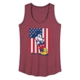 thumbnail image 1 of Disney - Americana - Mickey Vertical American Flag - Women's Racerback Tank Top, 1 of 5