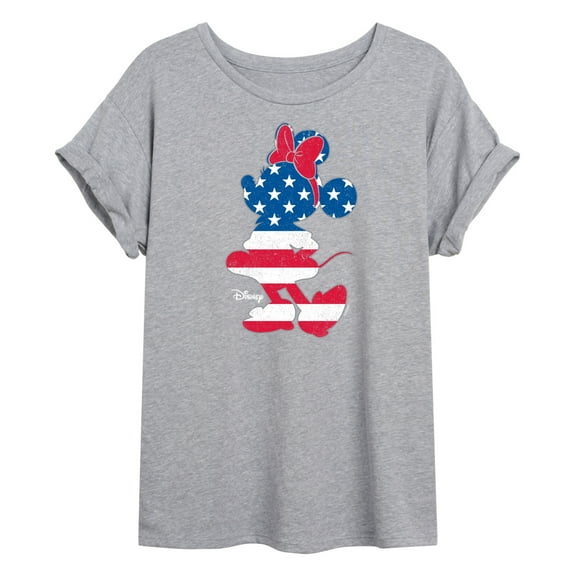 Disney - Americana - Minnie Americana Fill - Juniors Ideal Flowy Muscle T-Shirt