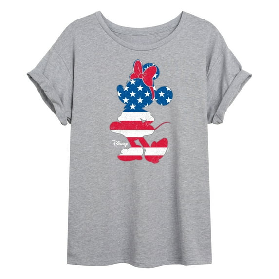 Disney - Americana - Minnie Americana Fill - Juniors Ideal Flowy Muscle T-Shirt