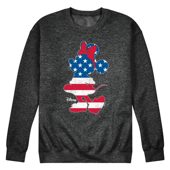 Disney - Americana - Minnie Americana Fill - Men's Crew Neck Fleece Pullover