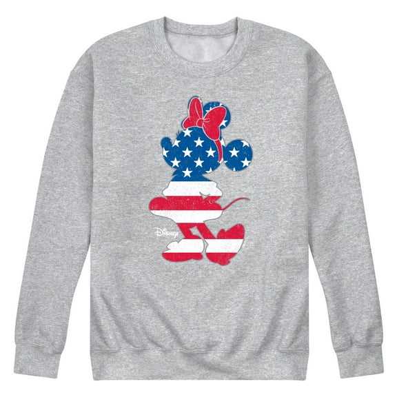 Disney - Americana - Minnie Americana Fill - Men's Crew Neck Fleece Pullover