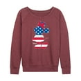 thumbnail image 1 of Disney - Americana - Minnie Americana Fill - Women's Lightweight French Terry Long Sleeve Shirt, 1 of 5